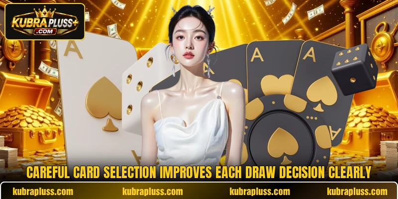 Careful card selection improves each draw decision clearly