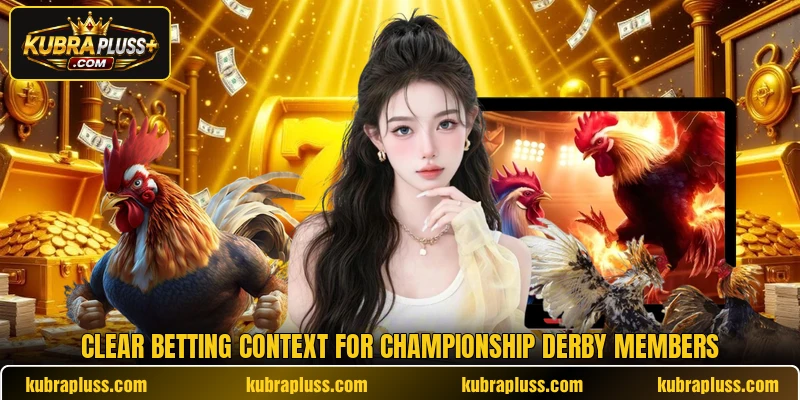 Clear betting context for championship derby members