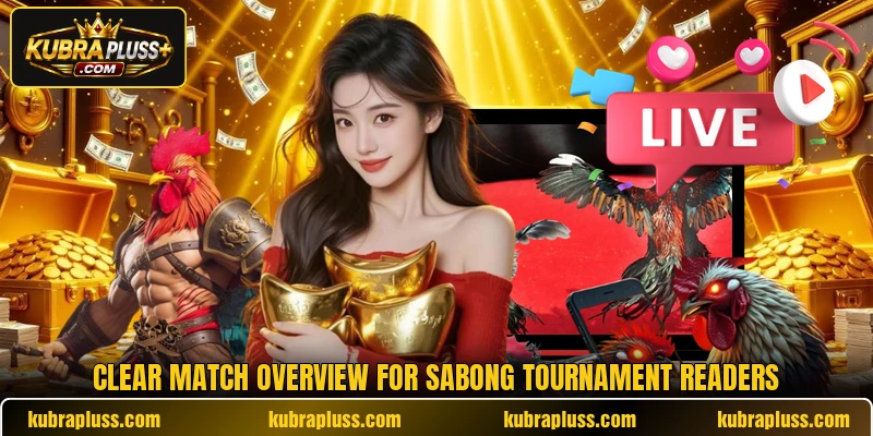 Clear match overview for sabong tournament readers