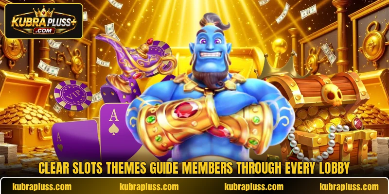 Clear slots themes guide members through every lobby