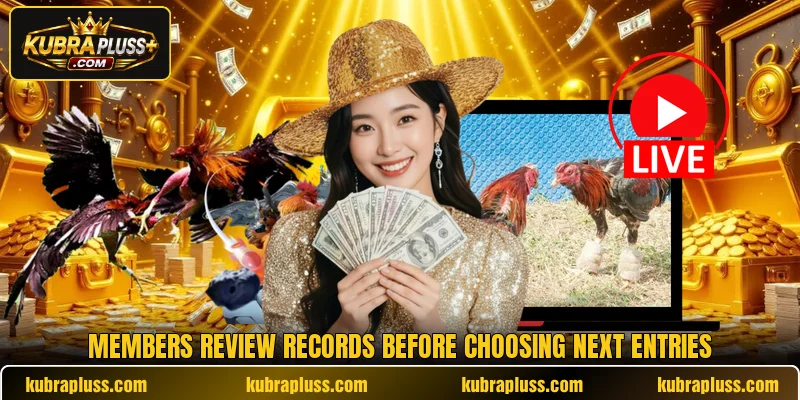 Members review records before choosing next entries