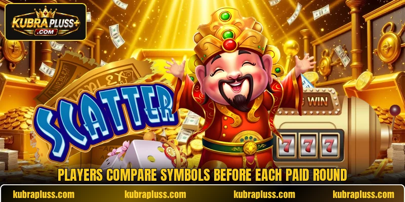 Players compare symbols before each paid round