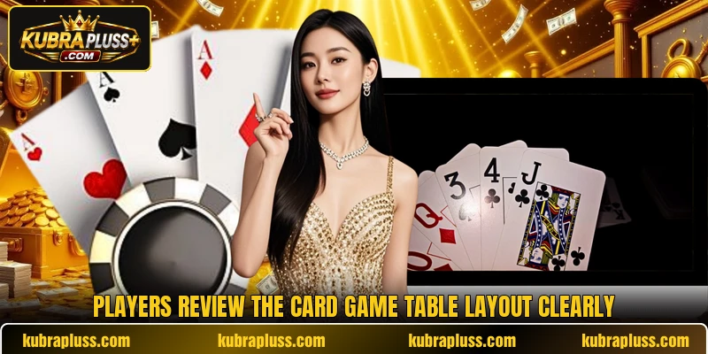 Players review the card game table layout clearly