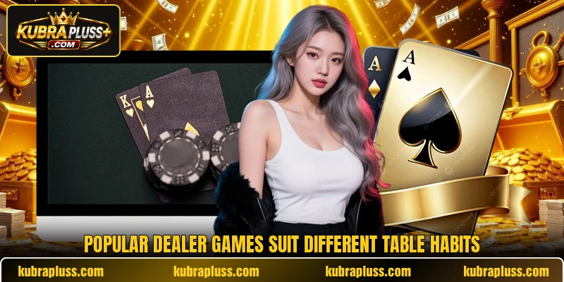 Popular dealer games suit different table habits