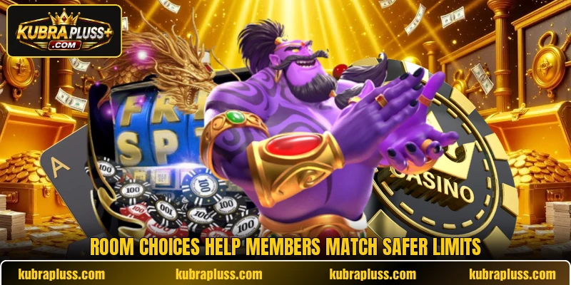 Room choices help members match safer limits