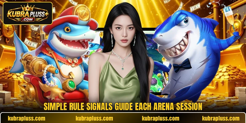 Simple rule signals guide each arena session