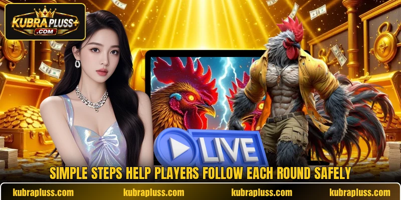 Simple steps help players follow each round safely